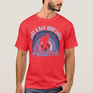 Funy Quote Just A Boy Who Loves A Blue 80s boy T-Shirt