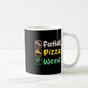 Funy Tee Football Pizza Weed For Lovers Halloween  Coffee Mug
