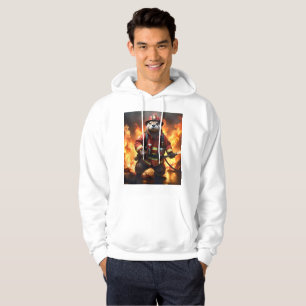 **"Fur and Flames: The Otter Fireman’s Backburning Hoodie