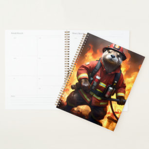 **"Fur and Flames: The Otter Fireman’s Backburning Planner