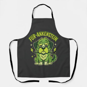 Fur-Ankenstein Funny Frankenstein Dog Halloween Apron
