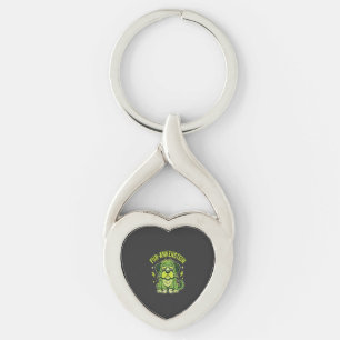 Fur-Ankenstein Funny Frankenstein Dog Halloween Key Ring