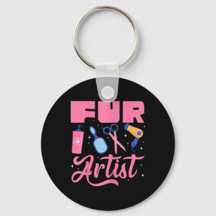 Fur Artist Dog Groomer Grooming Pet Puppy Care Gro Key Ring