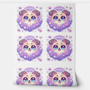 Fur Babies Always Cute Kawaii Puppy Wall Mural