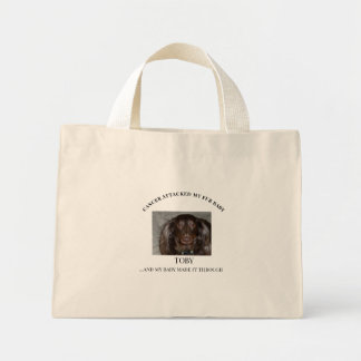 Fur Baby Survivor Strength Graphic Mini Tote Bag