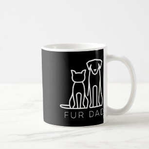 Fur Dad Pet Lover Cat Dog Dad Husbynd Funny Father Coffee Mug