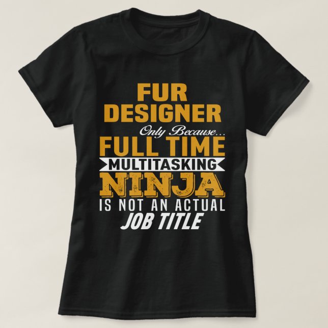 Fur Designer T-Shirt (Design Front)