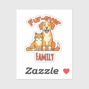 Fur‑ever Family – Funny Cat and Dog Lover