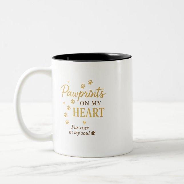 Fur-Ever Pawprints Pet Mug (Left)