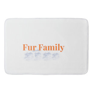 Fur Family Pet Lover Welcome Doormat Bath Mat