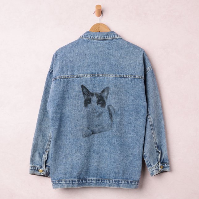 Fur Halftone Denim Jacket (Hangar)