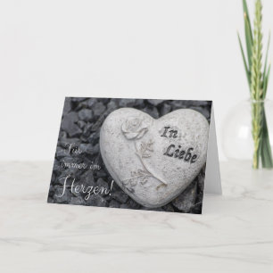 Für immer im Herzen - in Liebe! Card