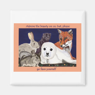 Fur Is For Wonder, Not Wear magnet