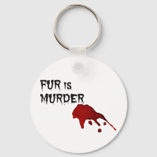 Fur is Murder Key Ring