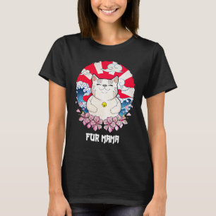 Fur Mama Cat Animal Meme Kitten Animal Pun Cat Mo T-Shirt
