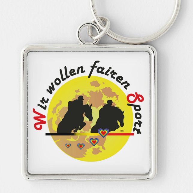 Für Pferdesport Liebhaber Schlüsselanhänger Key Ring (Front)