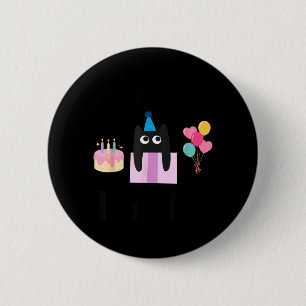 Fur Real Cat Birthday 12 Years Old Cat Lover 12th 6 Cm Round Badge