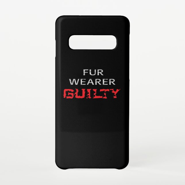 Fur wearer guilty samsung galaxy case (Back)