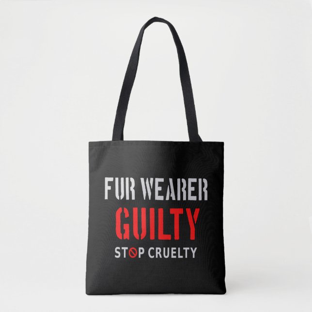 Fur wearer guilty tote bag (Front)
