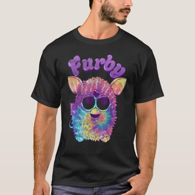 Furby Tie Dye Portrait T-Shirt (Front)