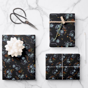 Furever Friends Spooky Ghost Cats Wrapping Paper