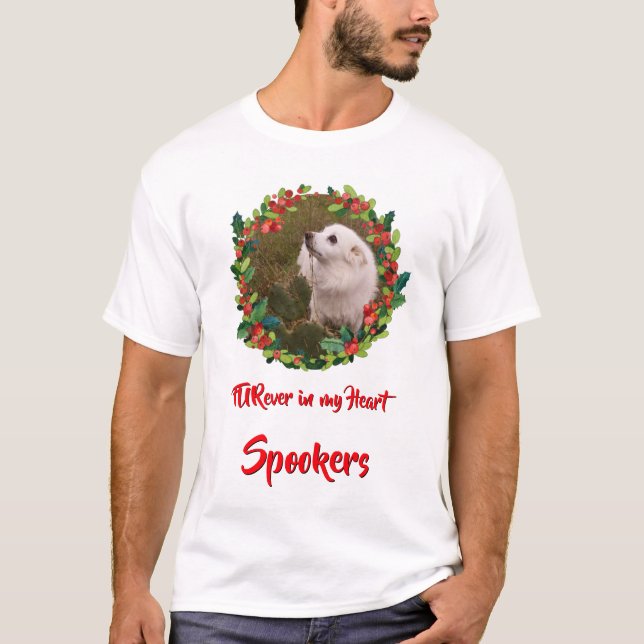 FURever In My Heart Christmas Pet Memorial T-Shirt (Front)