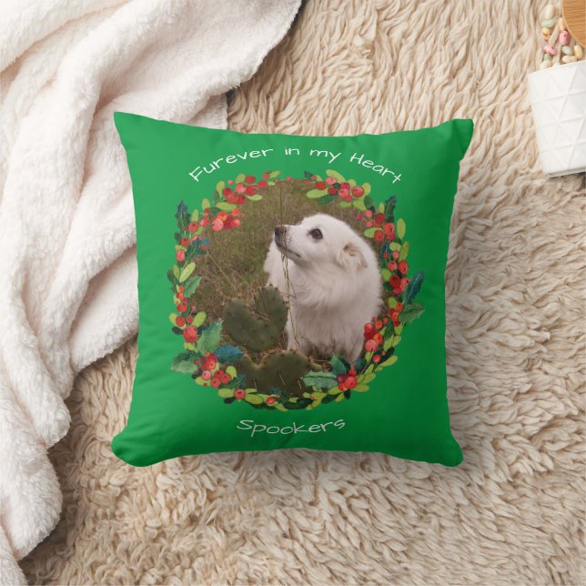 FURever In My Heart Christmas Pet Template / Green Cushion (Blanket)