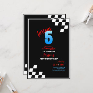 Furious 5 birthday Invitation