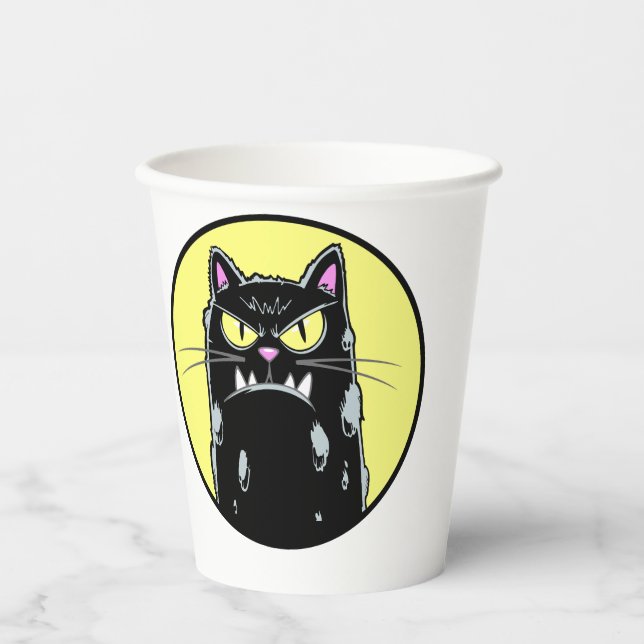 furious cat paper cups (Front)