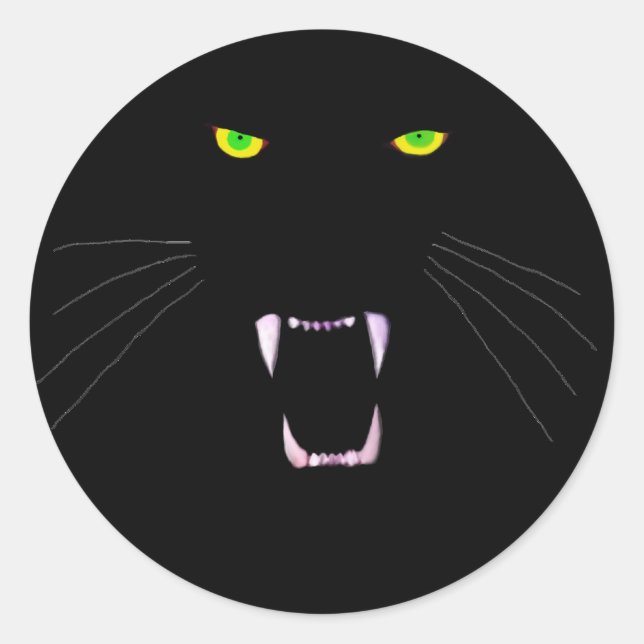 furious classic round sticker (Front)