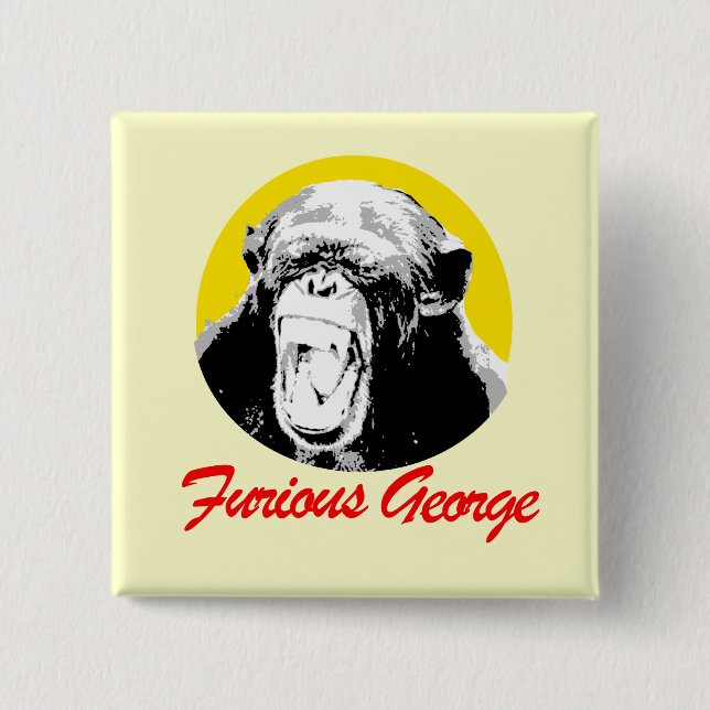 Furious George 15 Cm Square Badge (Front)