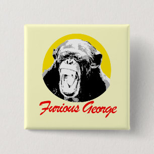Furious George 15 Cm Square Badge