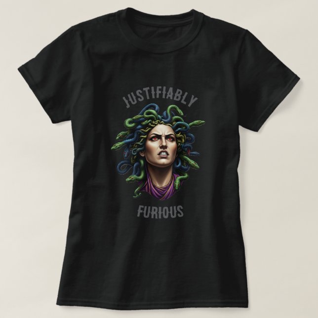 Furious Medusa T-Shirt (Design Front)