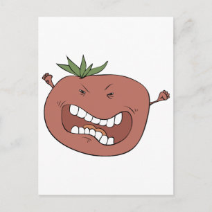 Furious tomato postcard