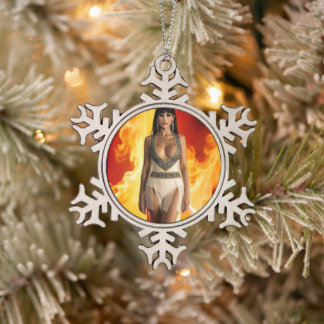 Furnace Goddess snowflake ornament