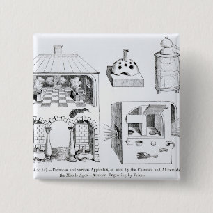 Furnaces and various Apparatus 15 Cm Square Badge