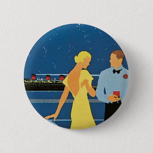 Furness ~ Queen of Bermuda 6 Cm Round Badge (Front)