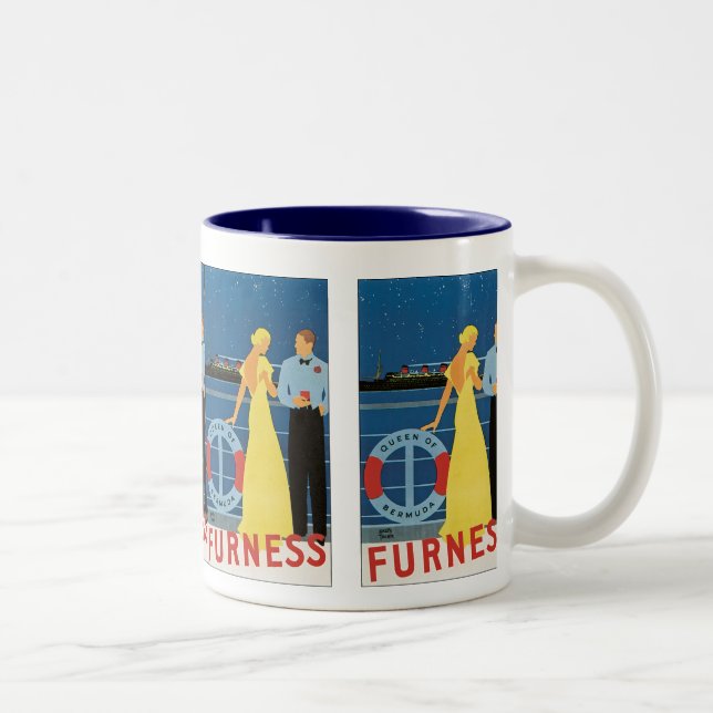 Furness ~ Queen of Bermuda Two-Tone Coffee Mug (Right)