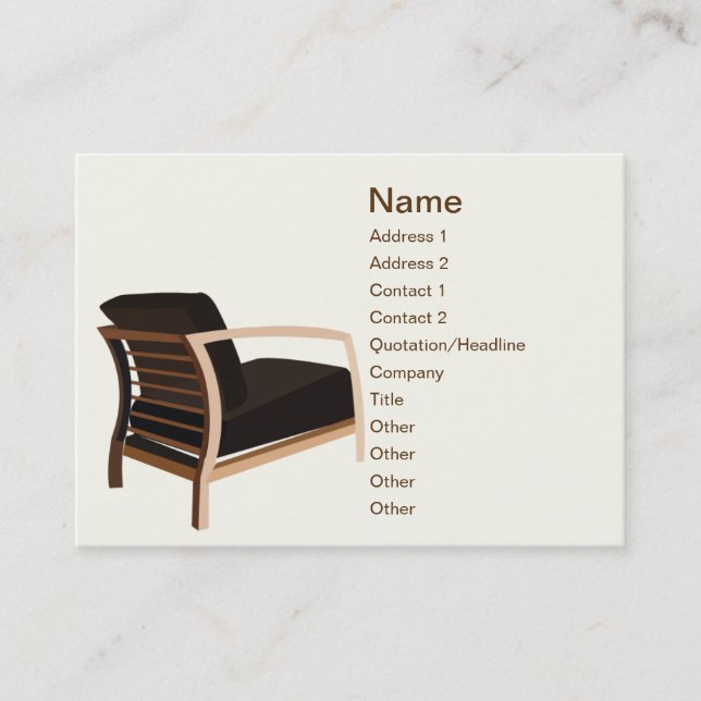 Furniture - Chubby Business Card (Front)
