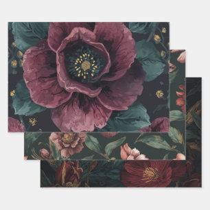 Furniture DIY Dark Botanical Gift Wrap Rustic Goth