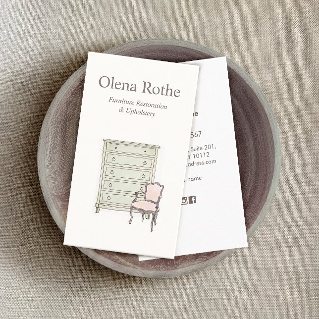 Furniture Repair, Refinishing, Restoration  Business Card (Creator Uploaded)