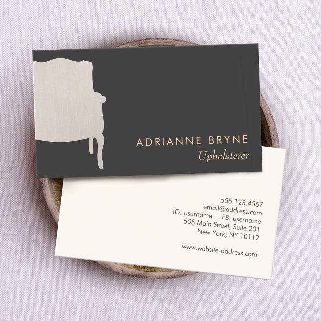 Furniture Upholsterer Business Card (Creator Uploaded)