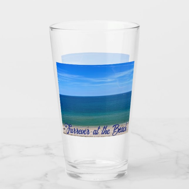 Furrever at the Beach Glass Cup (Back)