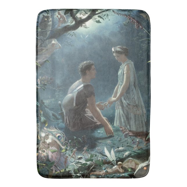 Furries: Shakespeare's A Midsummer Night's Dream Bath Mat (Front Vertical)