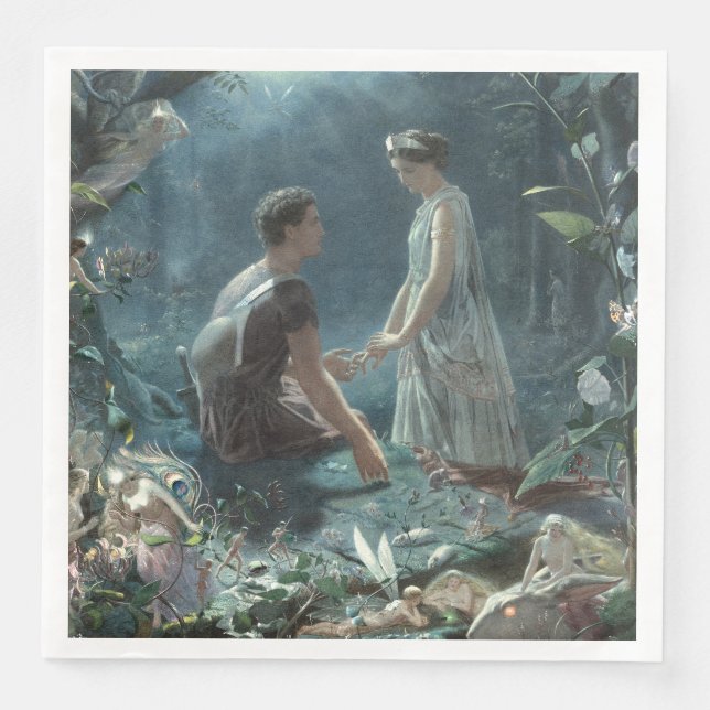 Furries: Shakespeare's A Midsummer Night's Dream Napkin (Front)