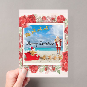 Furry and Bright Christmas Acrylic Invitations