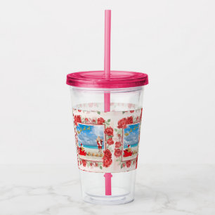 Furry and Bright Christmas Acrylic Tumbler