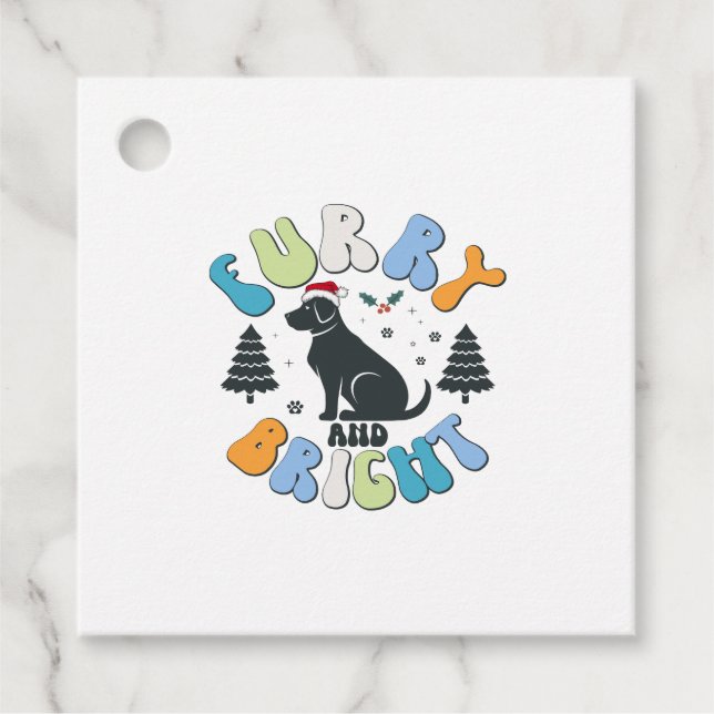 Furry and Bright Favour Tags (Front)