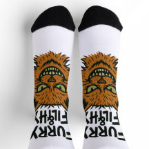 "Furry and Filthy" Sassy Cat Socks  
