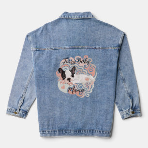 Furry Baby Momma Denim Jacket